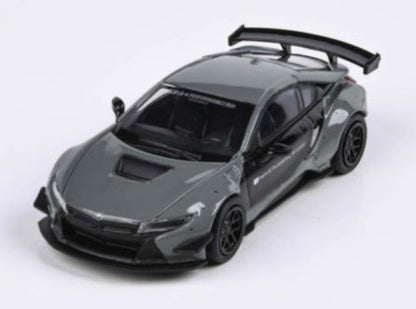 Liberty Walk BMW i8 Black and Grey (LHD) 1:64 (PAR 55146)
