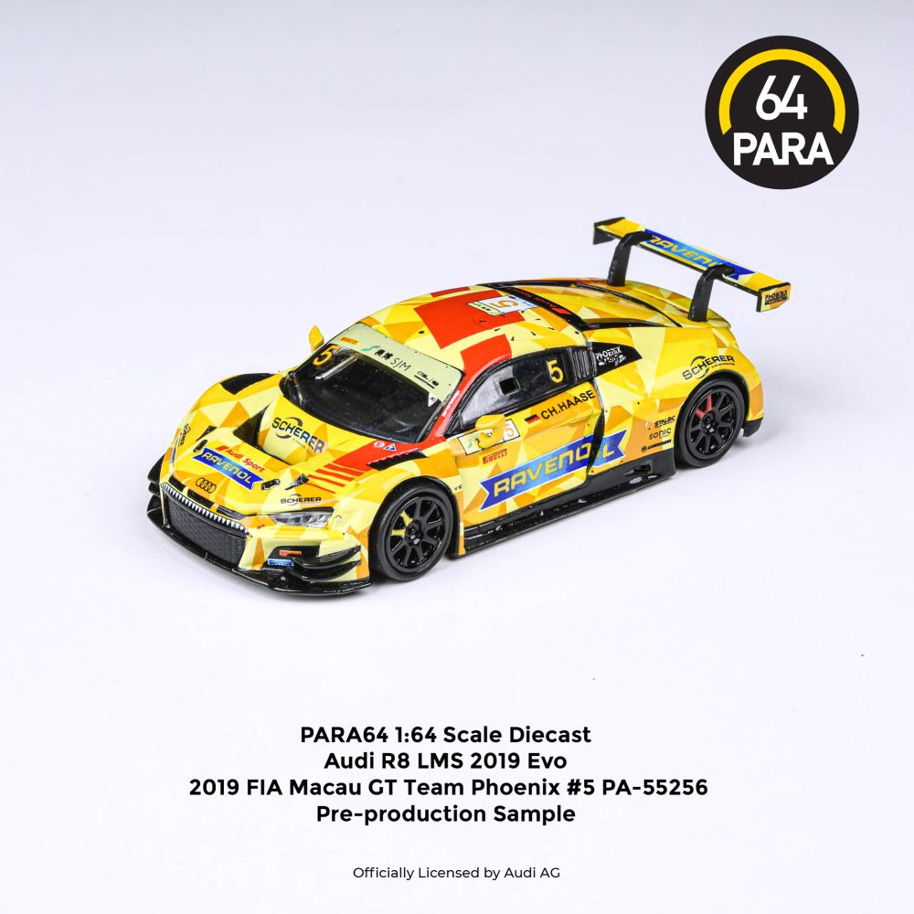Available To Order – 2019 Audi R8 LMS EVO #5 Phoenix Racing Fia 1:64 (PAR 55256)