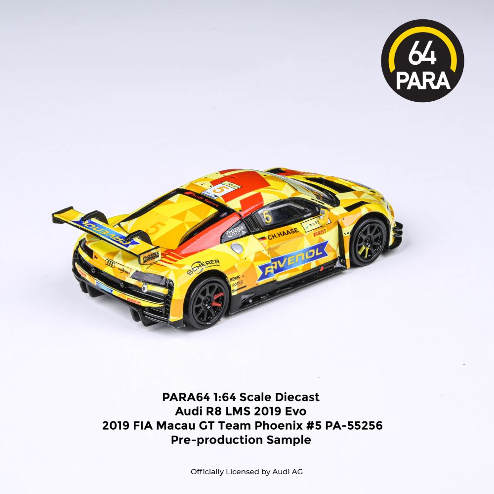 Available To Order – 2019 Audi R8 LMS EVO #5 Phoenix Racing Fia 1:64 (PAR 55256)