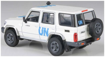 Available to Order – Toyota Land Cruiser LC76 United Nations 2014 (LHD) 1:64 (PAR 55319)