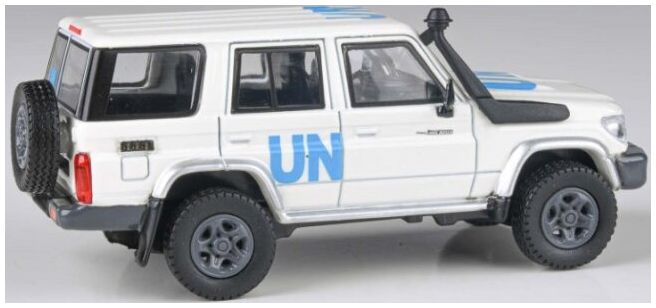 Available to Order – Toyota Land Cruiser LC76 United Nations 2014 (LHD) 1:64 (PAR 55319)