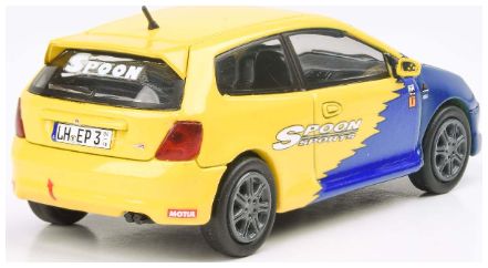 Available to Order – Honda Civic Type-R EP3 Spoon Livery 2001 (LHD) 1:64 (PAR 55348)