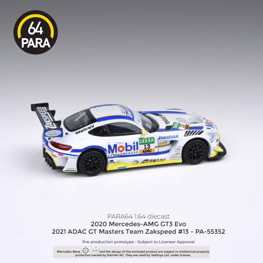 Mercedes AMG GT3 Evo 2021 ADAC GT Masters Team Zakspeed #13 1:64 – diecast model (view 2)