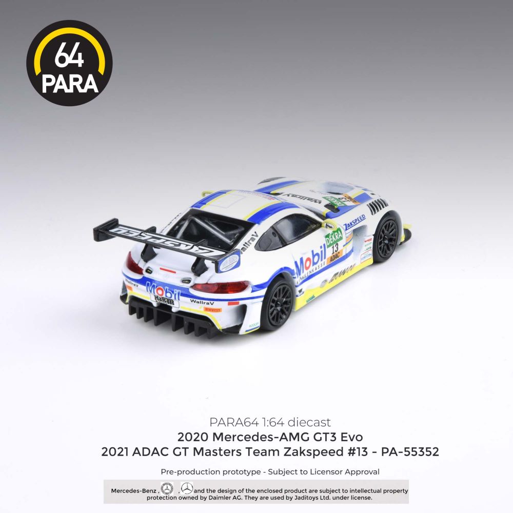 Mercedes AMG GT3 Evo 2021 ADAC GT Masters Team Zakspeed #13 1:64 – diecast model (view 3)