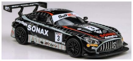Available to Order – Mercedes AMG GT3 2021 Gulf 12H Ram Racing Sonax (LHD) 1:64 (PAR 55360)