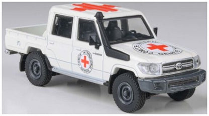 Available to Order – Toyota Land Cruiser Double Cab Pickup LC79 Red Cross 2014 (LHD) 1:64 (PAR 55683)