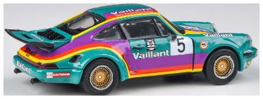 Porsche 911 3.0 RSR 'Vaillant' w/Photo Etched Wheels 1974 (LHD) 1:64 – diecast model (view 3)