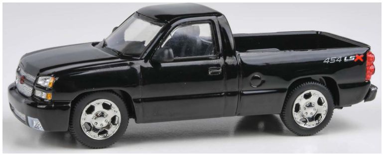 Available To Order – Chevrolet Silverado Single Cab Onyx Black 2006 1:64 (PAR 55831)