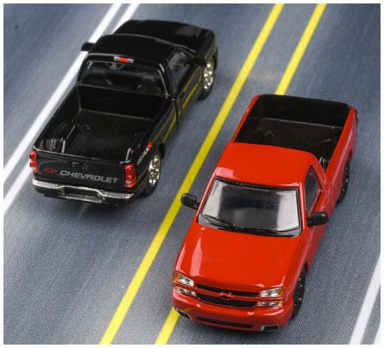Available To Order – Chevrolet Silverado Single Cab Onyx Black 2006 1:64 (PAR 55831)