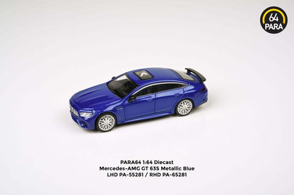 Available to Order – Mercedes AMG GT 63 S Metallic Blue (RHD) 1:64 (PAR 65281)