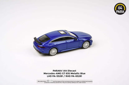 Available to Order – Mercedes AMG GT 63 S Metallic Blue (RHD) 1:64 (PAR 65281)