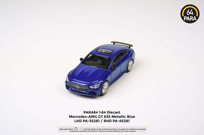 Available to Order – Mercedes AMG GT 63 S Metallic Blue (RHD) 1:64 (PAR 65281)