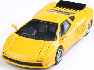 Available To Order – Cizeta-Moroder V16T Super Fly Yellow (Lights Down) 1:64 (PAR 65484)