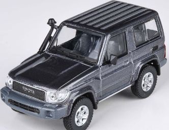 Available to Order – Toyota Land Cruiser 71 Short Wheel Base Graphite Grey 2014 (RHD) 1:64 (PAR 65562)