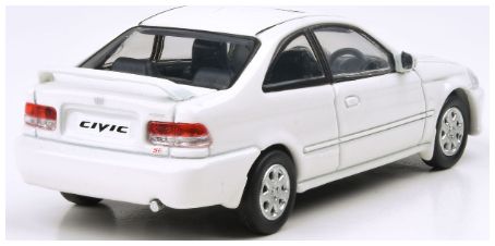 Honda Civic EM1 Taffeta White VTI-R 1999 (RHD) 1:64 – diecast model (view 2)