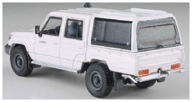 Toyota Land Cruiser 79 French Vanilla w/Canopy (RHD) 1:64 – diecast model (view 2)
