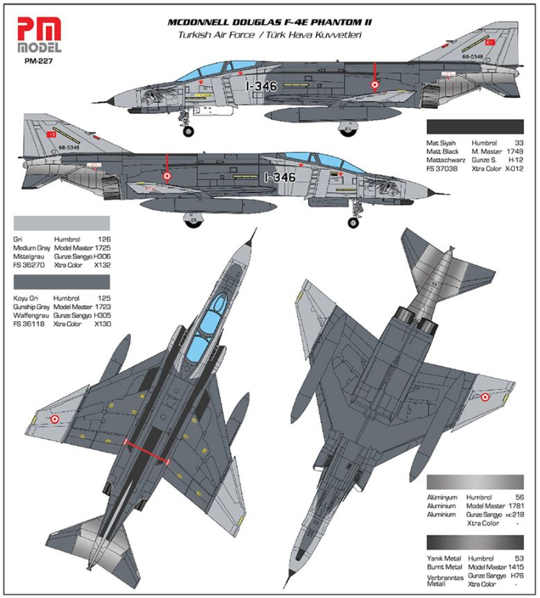 Available To Order – F-4 E/F Phantom II 1:96 PM Models Model (PMM 227)