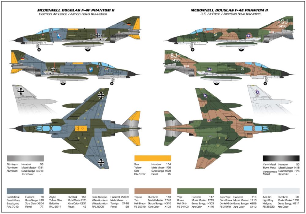 Available To Order – F-4 E/F Phantom II 1:96 PM Models Model (PMM 227)