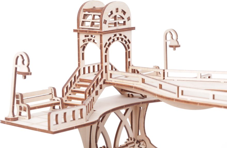 Available to Order – Pedestrian Bridge (229 Pieces) (530x280x410mm) (PWD 10006)