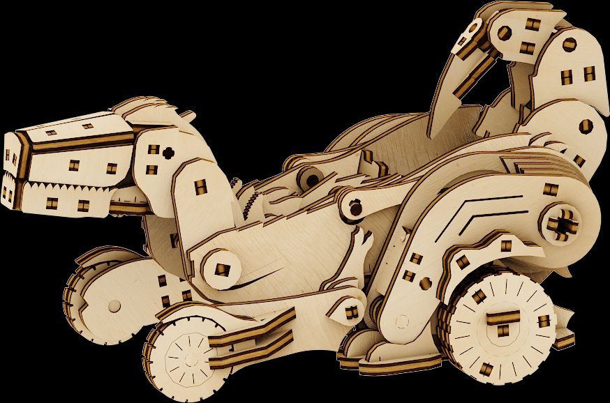 Available to Order – Transformer 'Dinocar' (206pcs) (290x112x163) & (148x112x84) (PWD 10016)