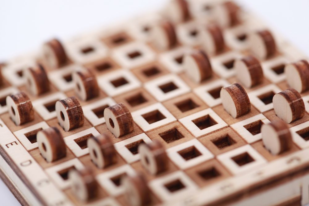 Available To Order – Checkers (Game) (30 Pieces) (72x72x18mm) (PWD 10025)