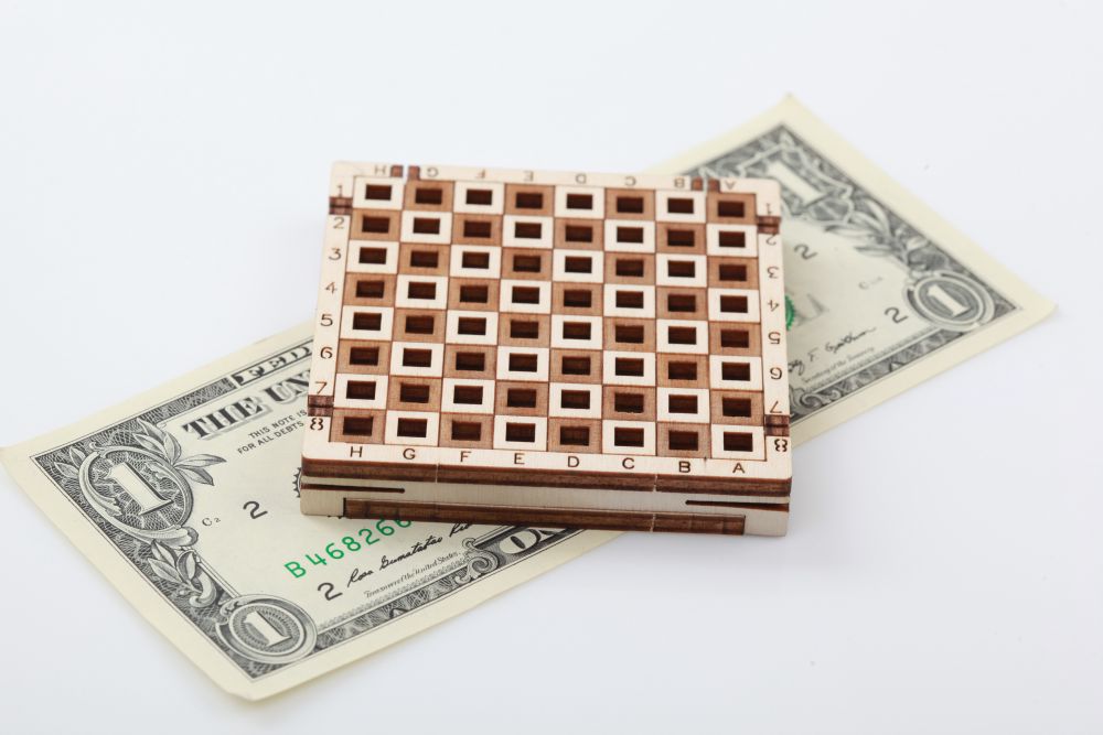 Available To Order – Checkers (Game) (30 Pieces) (72x72x18mm) (PWD 10025)