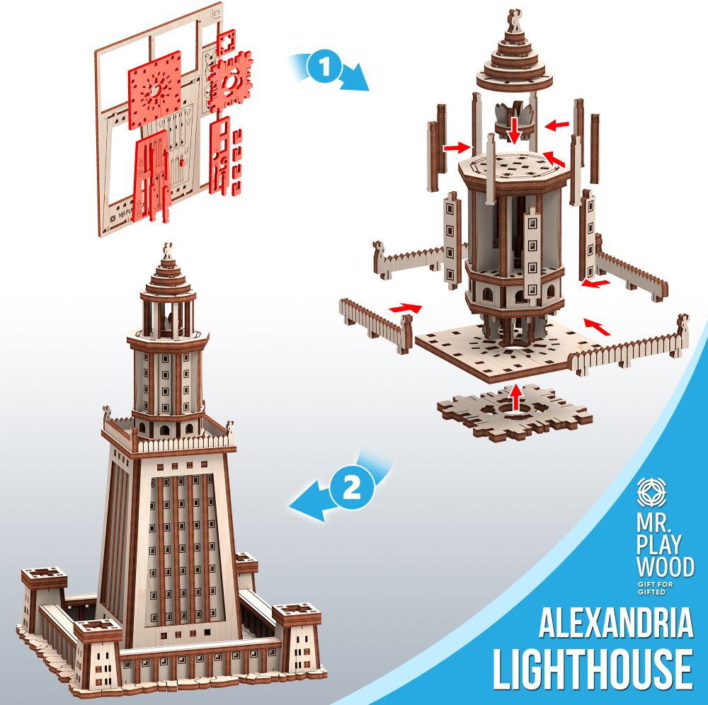 Available to Order – Lighthouse of Alexandria - 169Pcs (PWD 10409)