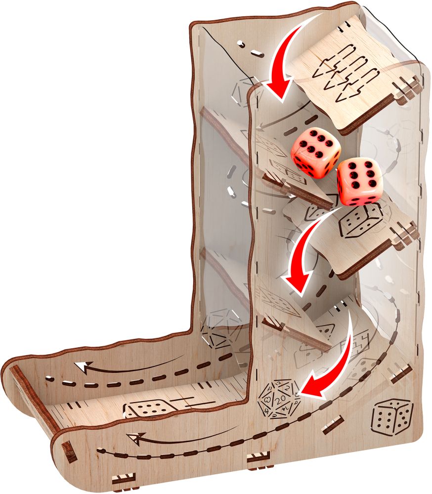 Available To Order – Dice Tower - 9Pcs (PWD 10507)