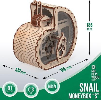 Available to Order – Snail - moneybox "S" - 81Pcs (PWD 10602)