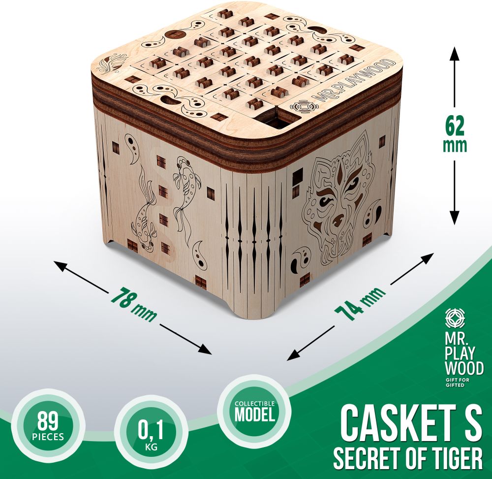 Available To Order – Casket "Secret of Tiger" - 89Pcs (PWD 10606)