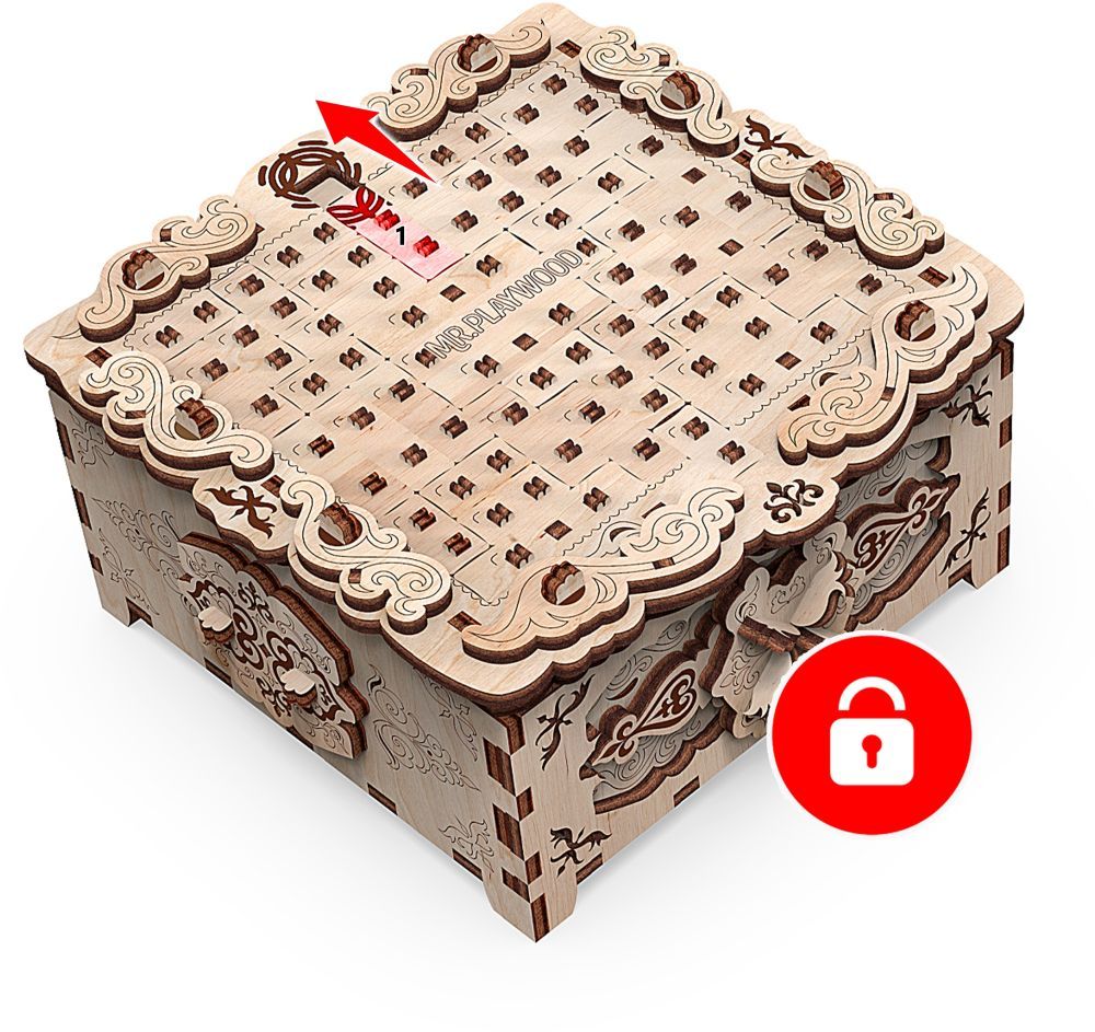 Available To Order – Casket "Floral Fantasy" - 220Pcs Puzzle Box (PWD 10607)