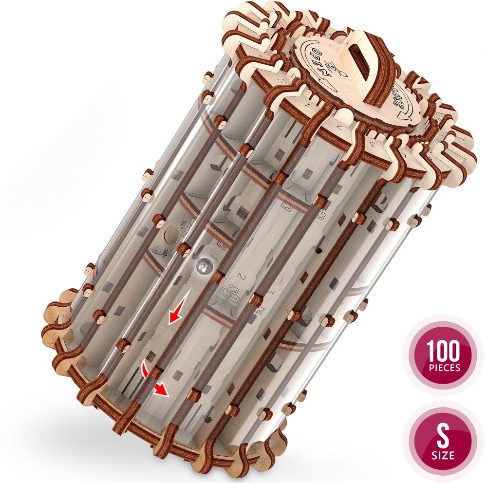 Available to Order – Labyrinth "Scroll & hole" - 100Pcs Puzzle Box (PWD 10701)