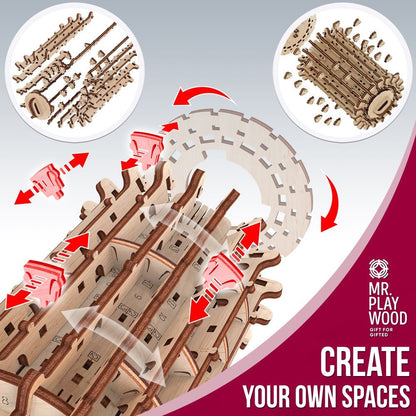 Available to Order – Labyrinth "Scroll & hole" - 100Pcs Puzzle Box (PWD 10701)