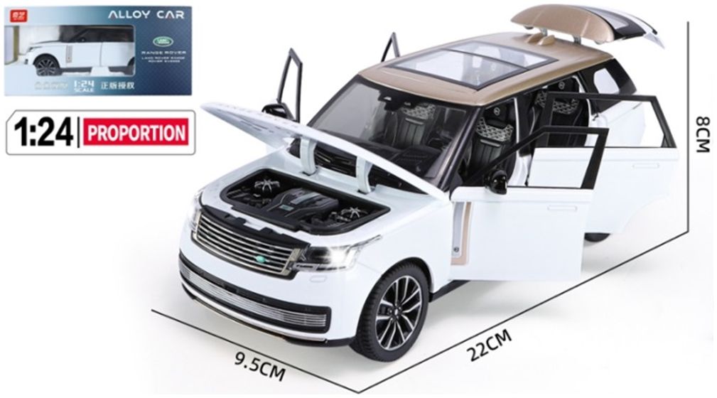 Available to Order – Range Rover SV Version 2022 Black Opening Parts/Light and Sound -1:24 Q2005B 1:24 (QXT 2401184K)