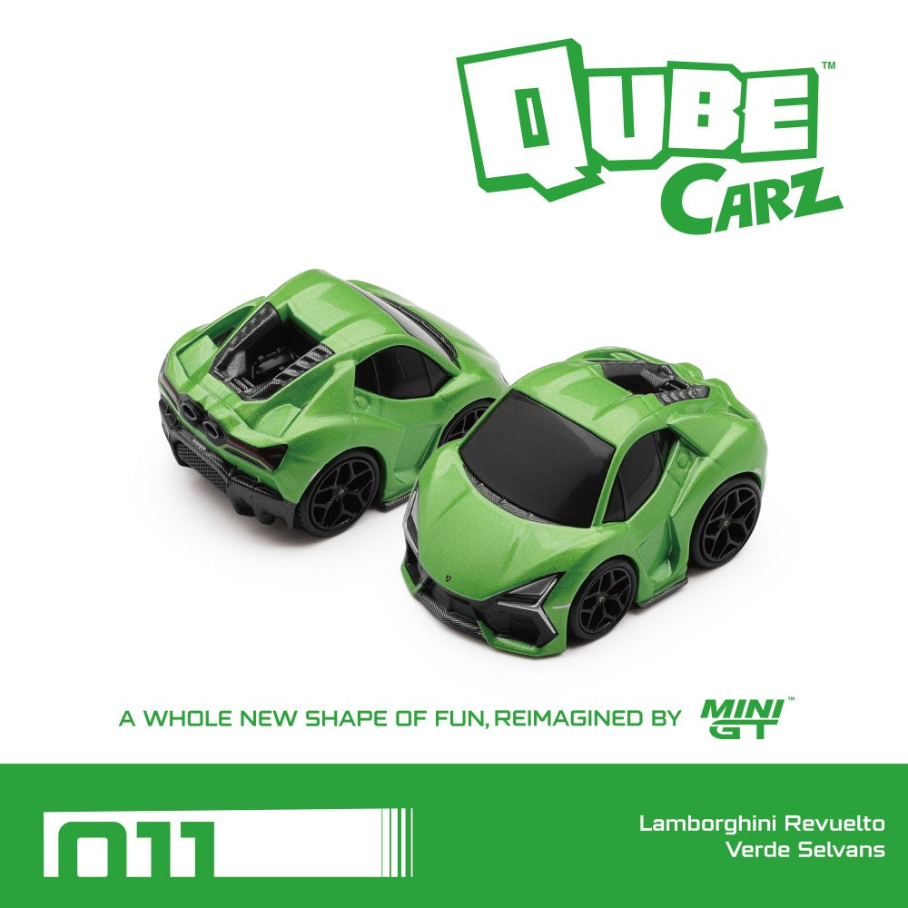 Pre-Order – Qubecarz Lamborghini Revuelto Verde Selvans Blister Packaging 1:64 Mini GT Model Car (QZ00611-BL) Stocks Due Nov / Dec 2026