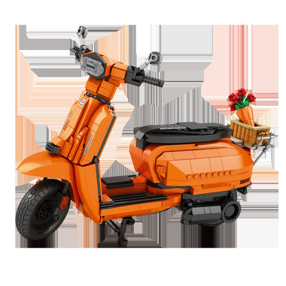 Available To Order – Lambretta V200 Scooter Orange (1169pcs) 32.7 CM Reobrix Model (REO 11036)