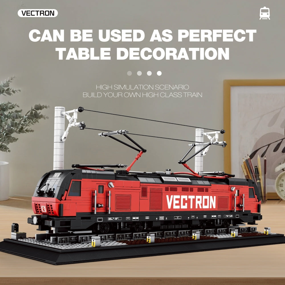 Available To Order – Vectron European Electric Passenger Train (1,889pcs) 51 CM Reobrix Model (REO 66019A)
