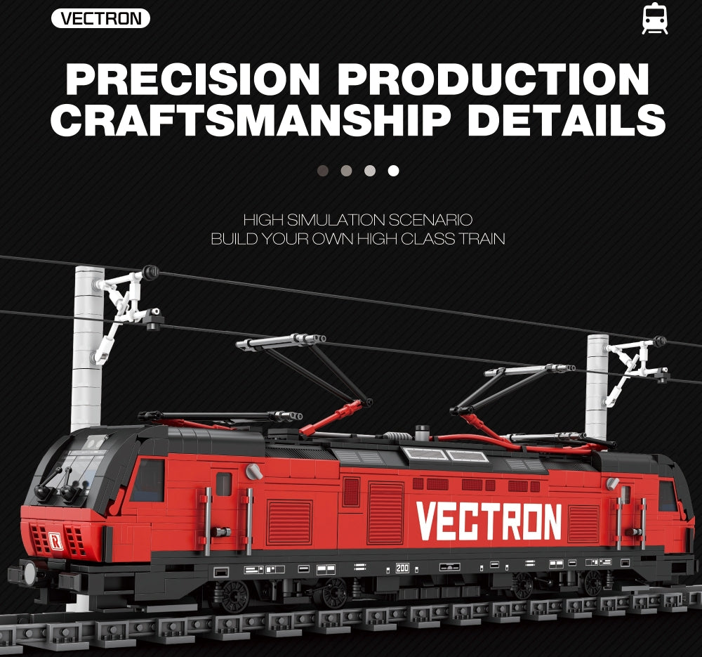 Available To Order – Vectron European Electric Passenger Train (1,889pcs) 51 CM Reobrix Model (REO 66019A)