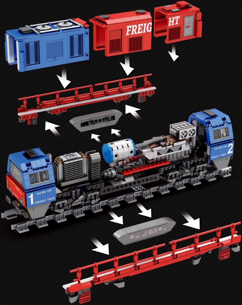 Available To Order – G2000 European Freight Train (1,980pcs) 51 CM Reobrix Model (REO 66021A)
