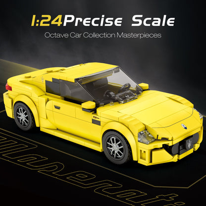 Available To Order – Maserati Granturismo Yellow (384pcs) 1:24 Reobrix Model (REO 823)