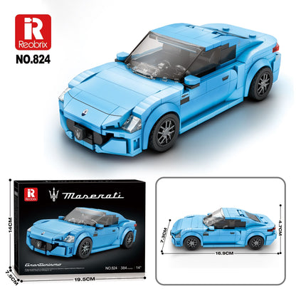 Available To Order – Maserati Granturismo Blue (384pcs) 1:24 Reobrix Model (REO 824)