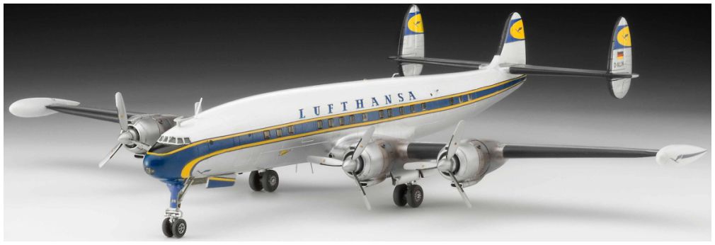 Available to Order – Lockheed L.1049G Super Constellation 'Lufthansa' 100 Years 1:144 (REV 03745)