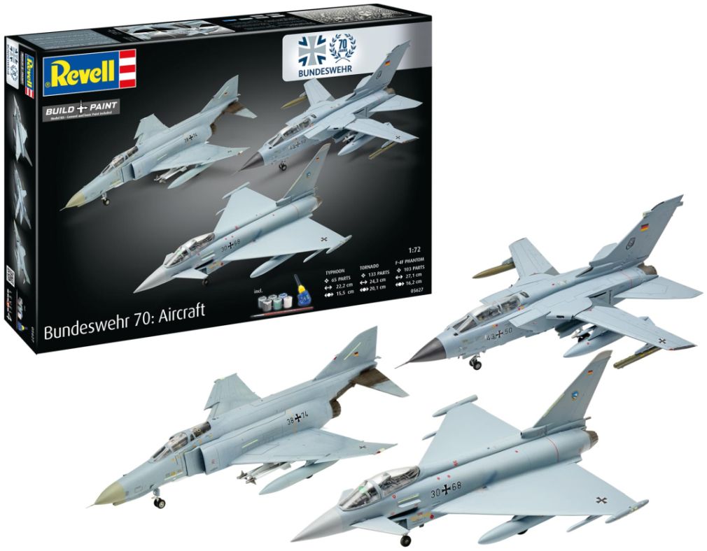Available to Order – Gift Set 70 Years Bundeswehr Aircraft 1:72 (REV 05627)