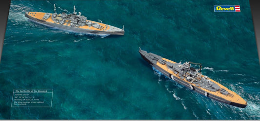 Available To Order – First Diorama Set Bismarck Battle 1:1200 (REV 05668)