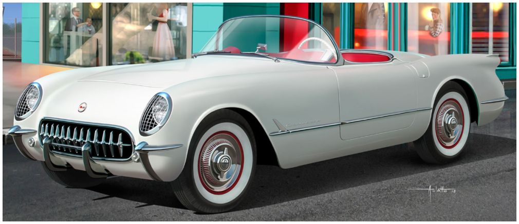 Available To Order – Chevrolet Corvette Roadster 1953 Model Set 1:24 Revell Model (REV 67718)