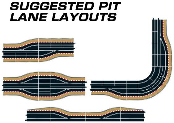 Available To Order – Pit Lane Track (Left Hand) - Includes Sensor (SCA C7014)