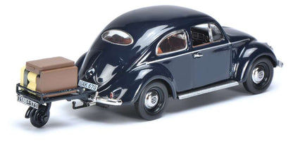 Available to Order – VW Beetlewith trailer - Dark Blue 1:43 (SHU 03894)