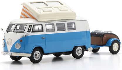 Available to Order – VW T1 Campingbus w/Westfalia Trailer Blue 1:43 (SHU 07298)