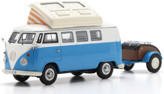 Available to Order – VW T1 Campingbus w/Westfalia Trailer Blue 1:43 (SHU 07298)