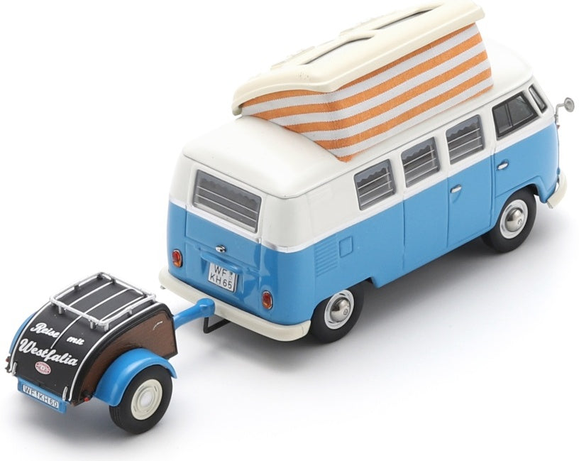 Available to Order – VW T1 Campingbus w/Westfalia Trailer Blue 1:43 (SHU 07298)